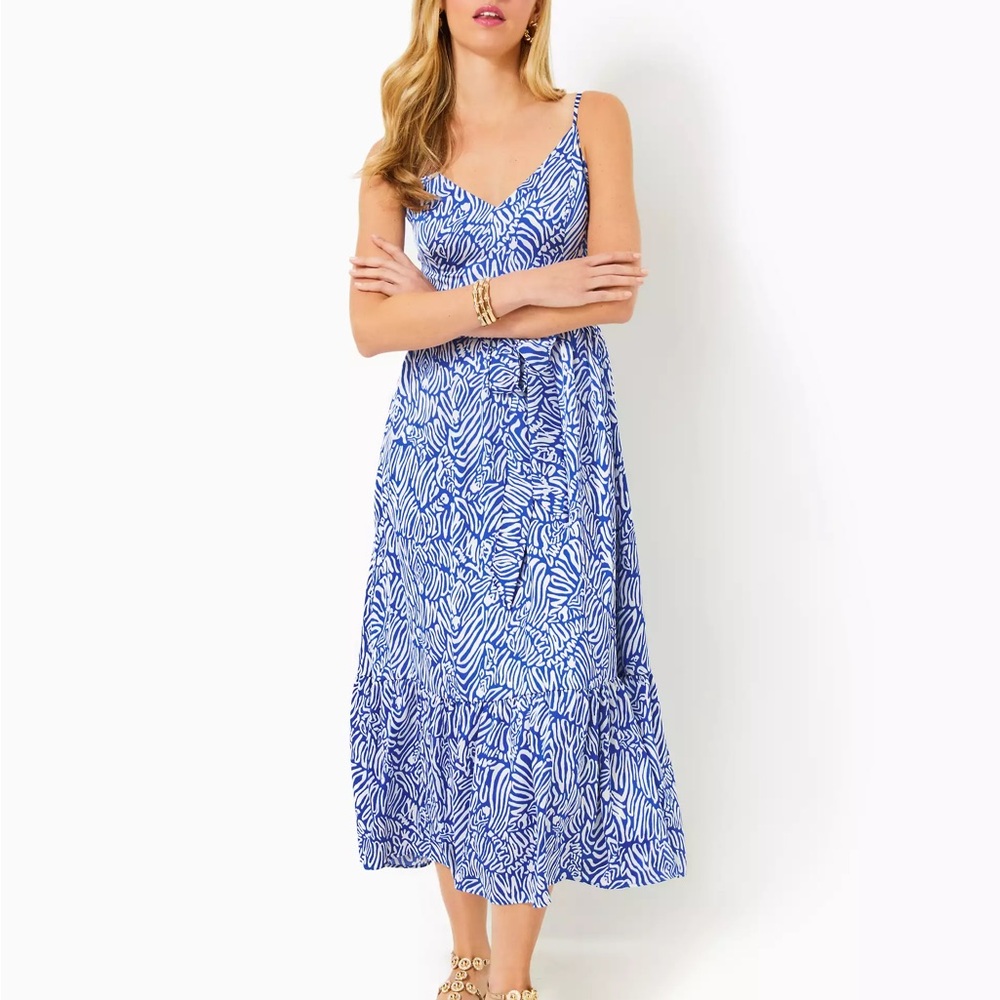 Lilly Pulitzer zebra midi dress 00 - Picture 3 of 3